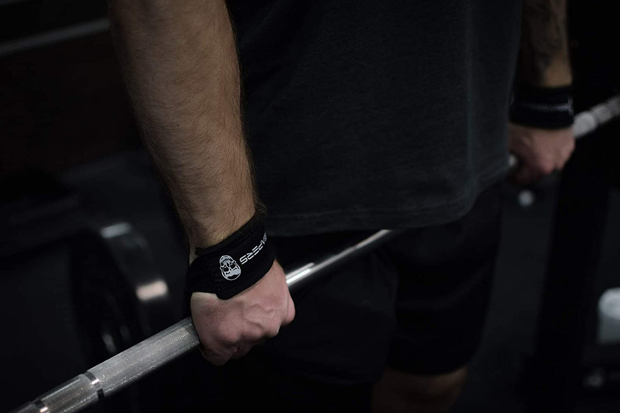 Gymreapers Lifting Wrist Straps for Weightlifting, Bodybuilding, Powerlifting, Strength Training, & Deadlifts - Padded Neoprene with 18 Inch Cotton