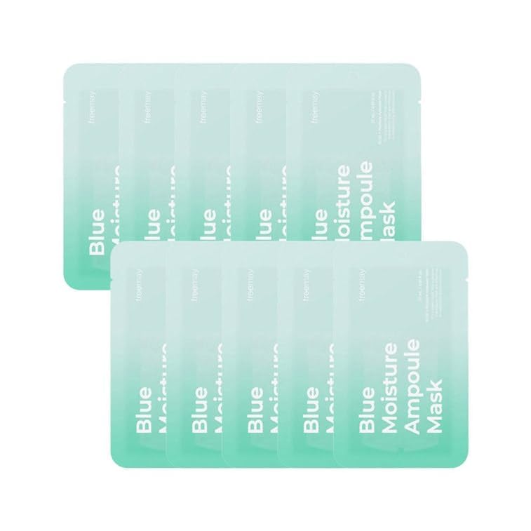 Freemay Pink Collagen Ampoule Mask 27Ml (0.91 Fl Oz) × 10 Sheets – Plant Collagen & Peptide Complex, Deep Hydration & Elasticity, Vegan Eco-Friendly Sheet