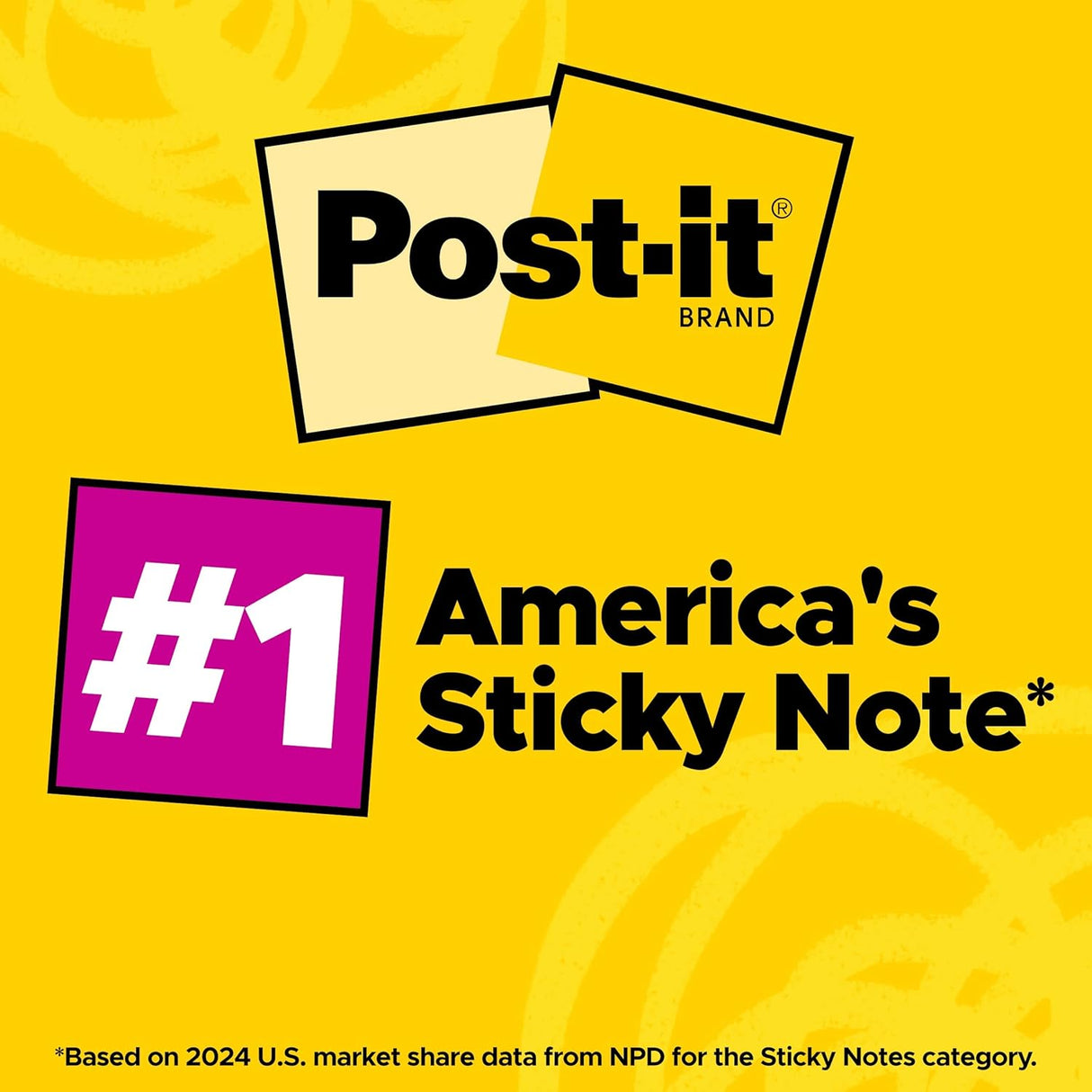 Post-It Super Sticky Notes, 24 Sticky Note Pads, 3 X 3 In., School Supplies, Office Products, 2X the Sticking Power, Supernova Neons Collection