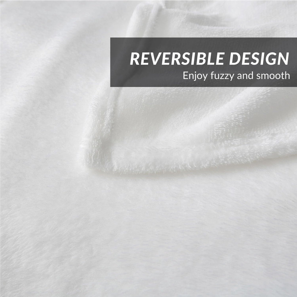 Bedsure Gentlesoft Fleece Blankets Queen Size White - Mothers Birthday Gifts for Women Bed Blanket Soft Lightweight Plush Fuzzy Cozy Luxury Microfiber, 90X90 Inches