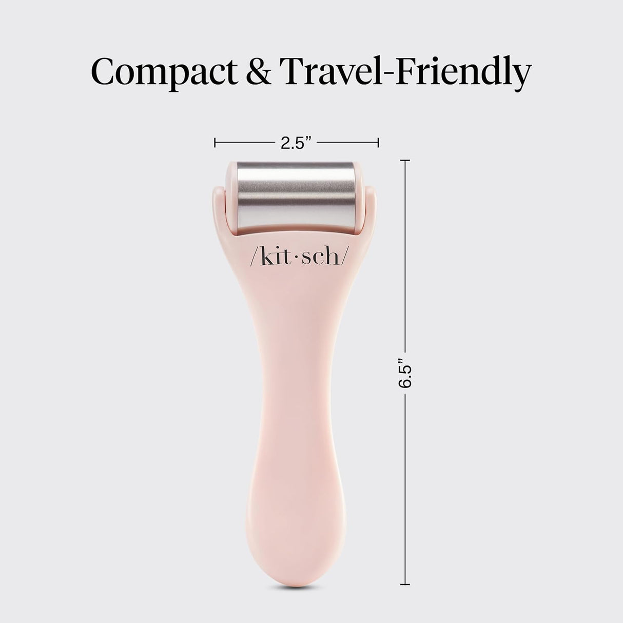 Kitsch Ice Roller for Face – Stainless Steel Ice Face Roller to Reduce Puffiness, Redness & Headaches – Cooling Facial Roller for Skin Care, Irritation Relief & Spa-Like Experience at Home-Pink