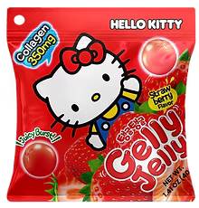 Gelly Jelly Hello Kitty Strawberry Flavor Collagen Jelly Snack 40g