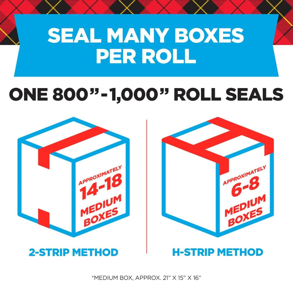 Scotch Heavy Duty Shipping Packing Tape, Clear, Packing Tape for Moving Boxes and Packaging Supplies, 1.88 In. X 22.2 Yd., 6 Roll Dispensers, Moving Supplies