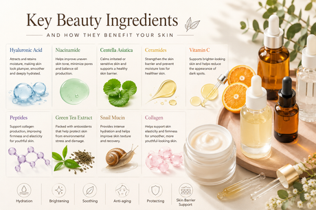 How Popular Beauty Ingredients Support Healthy Skin