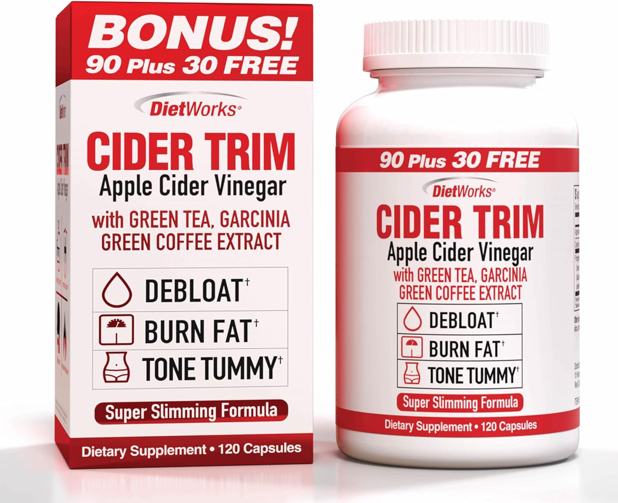 Windmill Dietworks Apple Cider Vinegar Capsules Ea, Ginger, Cayenne & Maple, 120 Count