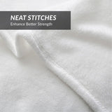 Bedsure Gentlesoft Fleece Blankets Queen Size White - Mothers Birthday Gifts for Women Bed Blanket Soft Lightweight Plush Fuzzy Cozy Luxury Microfiber, 90X90 Inches