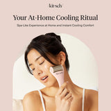 Kitsch Ice Roller for Face – Stainless Steel Ice Face Roller to Reduce Puffiness, Redness & Headaches – Cooling Facial Roller for Skin Care, Irritation Relief & Spa-Like Experience at Home-Pink