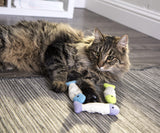 Smartykat (3 Count) Fish Flop Crinkle Catnip Cat Toys - Multi Color, 3 Count