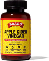 Bragg Organic Apple Cider Vinegar Capsules with Vitamin D and Zinc - (2 Pack) 90 Count - Supports Immune System