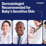 Cetaphil Baby Wash & Shampoo plus Body Lotion, Healthy Skin Essentials, Head to Toe Hydration for up to 24 Hours, for Delicate, Sensitive Skin, 2-Pack,White