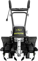 Sun Joe Corded Electric Garden Tiller & Cultivator with Steel Tines, 16 In, 12-Amp Motor - Heavy-Duty Tilling Machine and Power Tools for Lawn, Yard, and Gardening Care, TJ603E
