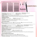 Goddvenus Lash Clusters Kit 9-14Mm Wispy Eyelash Clusters Lashes Natural DIY Lash Extension Kit Short Cluster Eyelash Extensions Kit 300Pcs C Curl Individual Lashes Cluster Eyelash (With Tweezers)
