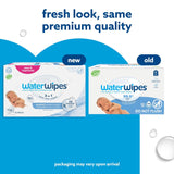 Waterwipes Sensitive+ Newborn & Baby Wipes, 3-In-1 Cleans, Cares, Protects, 99.9% Water, Unscented & Hypoallergenic, 720 Count (12 Packs)