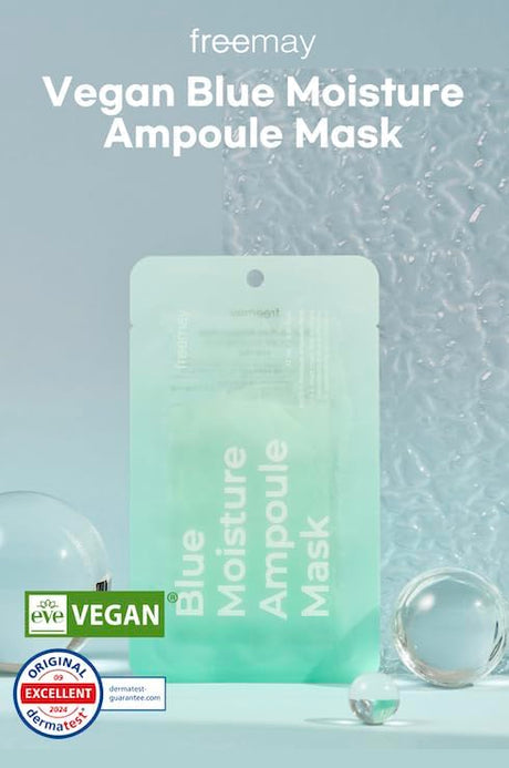 freemay Blue Moisture Ampoule Mask 27ml (0.91 fl oz) × 10 Sheets