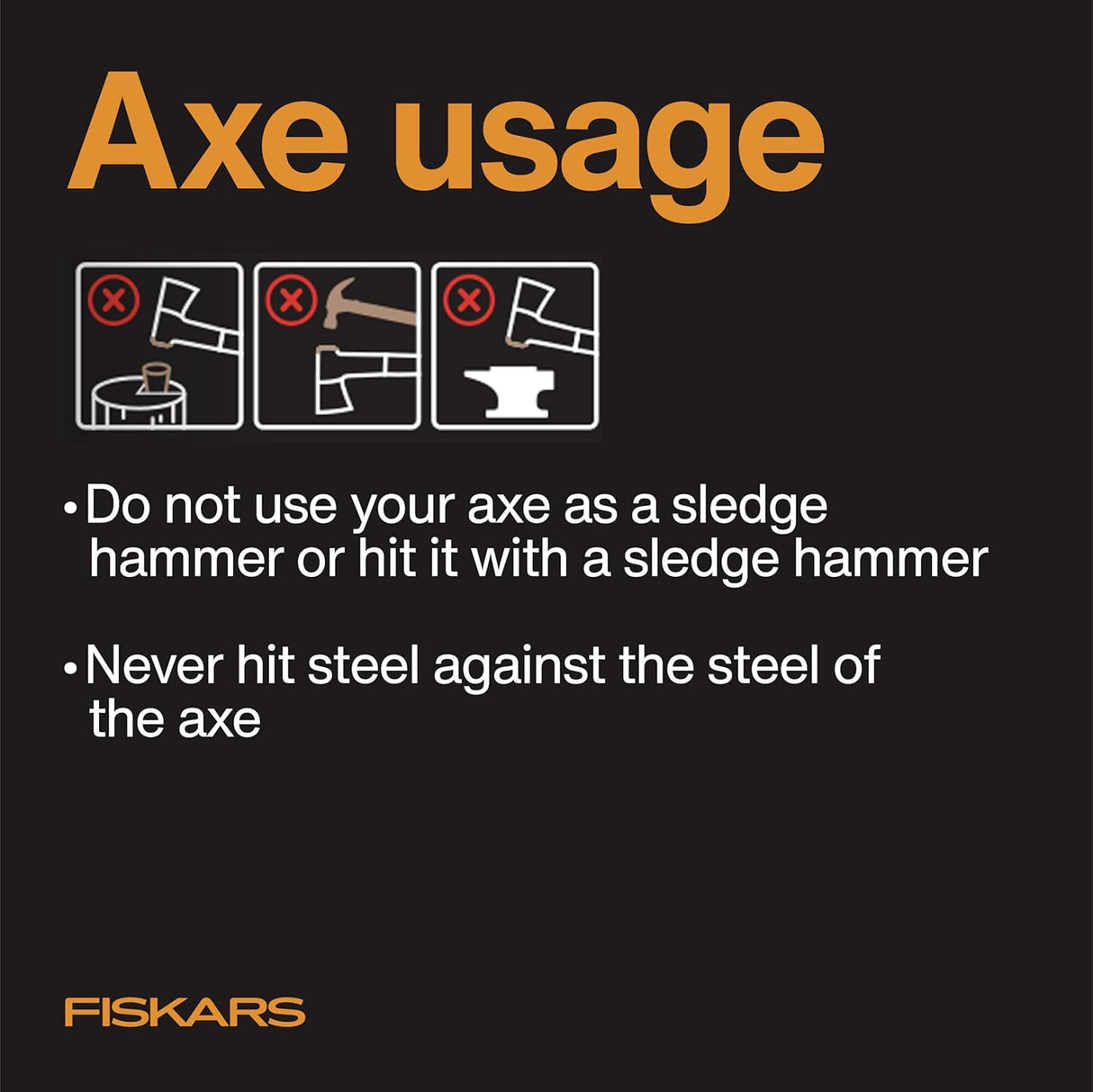 Fiskars X13 Ultralight Hiking Axe 13", Ultra-Sharp Forged Steel Blade for Efficient Chopping & Camping, 15% Lighter High-Visibility Orange Fibercomp Handle Drives Tent Stakes, Sheath Included