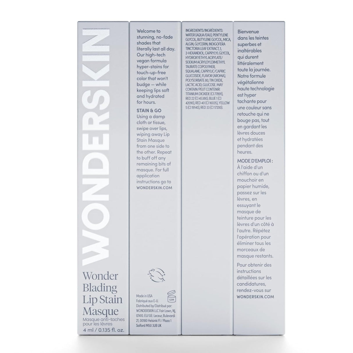 Wonderskin Wonder Blading All Day Lip Stain Peel off Masque - Long Lasting, Waterproof and Transfer Proof Nude Lip Tint, Matte Finish Peel off Lip Stain (Whimsical Masque)