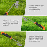 SIXCAR Weed Remover Tool,Portable Garden Weeder Tool,New Gardening Weeding Tools,For Garden Hand Tools for Vegetable Gardening Backyard Farm Planting & Uprooting Weeding Tool (Rubber Handle)