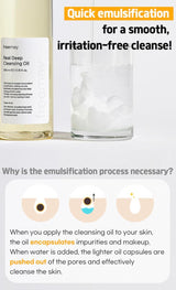 Freemay Real Deep Cleansing Oil, Removes Waterproof Makeup & Blackheads, Pore Deep Cleanser, Lightweight Finish, 330Ml, 11.15 Fl Oz