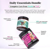 10-In-1 Dog Multivitamin Supplement with Glucosamine & Probiotics - Hip & Joint Support, Digestive Health, Immune Support, Heart & Skin - All-In-One Daily Vitamins & Omega-3S (Peanut Butter, 90 Ct)