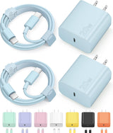 Iphone 17 16 15 Charger Fast Charging Type C Chargers USB C Charger Block Iphone 17 16 15 Air Pro Max Chargers with 6FT Cable for Iphone 17/17 Plus/17 Pro Max/16/16 Plus/16 Pro Max/15 Pro Max/Ipad Pro