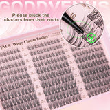 Goddvenus Lash Clusters Kit 9-14Mm Wispy Eyelash Clusters Lashes Natural DIY Lash Extension Kit Short Cluster Eyelash Extensions Kit 300Pcs C Curl Individual Lashes Cluster Eyelash (With Tweezers)