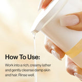 The Honest Company 2-In-1 Baby Shampoo & Body Wash, Fragrance-Free, Tear-Free, Hypoallergenic, Naturally Derived, Sensitive Skin, 10 Fl Oz