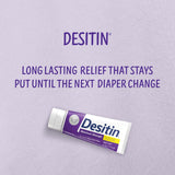 Desitin Maximum Strength Baby Diaper Rash Cream, 40% Zinc Oxide, Hypoallergenic No Added Parabens & Dyes, Protects & Relieves Baby’S Skin for up to 12 Hours, Prevents Diaper Rash, 4.8 Oz Tube