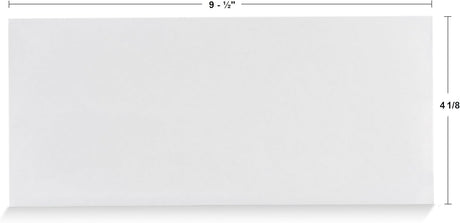 Aimoh #10 Security Self Seal Envelopes – 100 Qty |No Window, Enveguard, 4⅛ X 9½", White, 24 LB, 100 Count (34100)