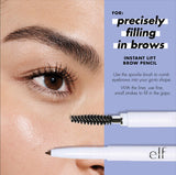 E.L.F. Instant Lift Brow Pencil, Dual-Sided, Precise, Fine Tip, Shapes, Defines, Fills Brows, Contours, Combs, Tames, Blonde, 0.006 Oz