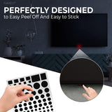 FLANCCI LED Light Blocking Stickers, Light Dimming Filters, (2 Sheets) Dimming Sheets for Routers, LED Covers Blackout, Dimming 50% ~ 80% of LED Lights, (2Sheets = 1 Cut Out + 1 Uncut)