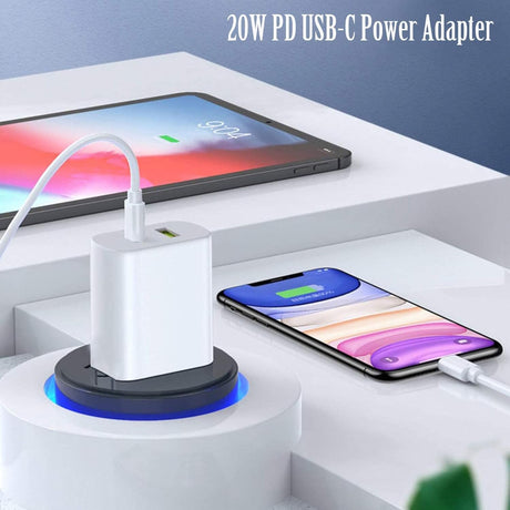 2 Pack USB C Charger Block, Dual Port Type C Wall Charger Fast Charging 20W Power Adapter Cube for Iphone 14/14 Pro/14 Pro Max/14 Plus/13/12/11, XS/XR/X, Ipad, Samsung, More