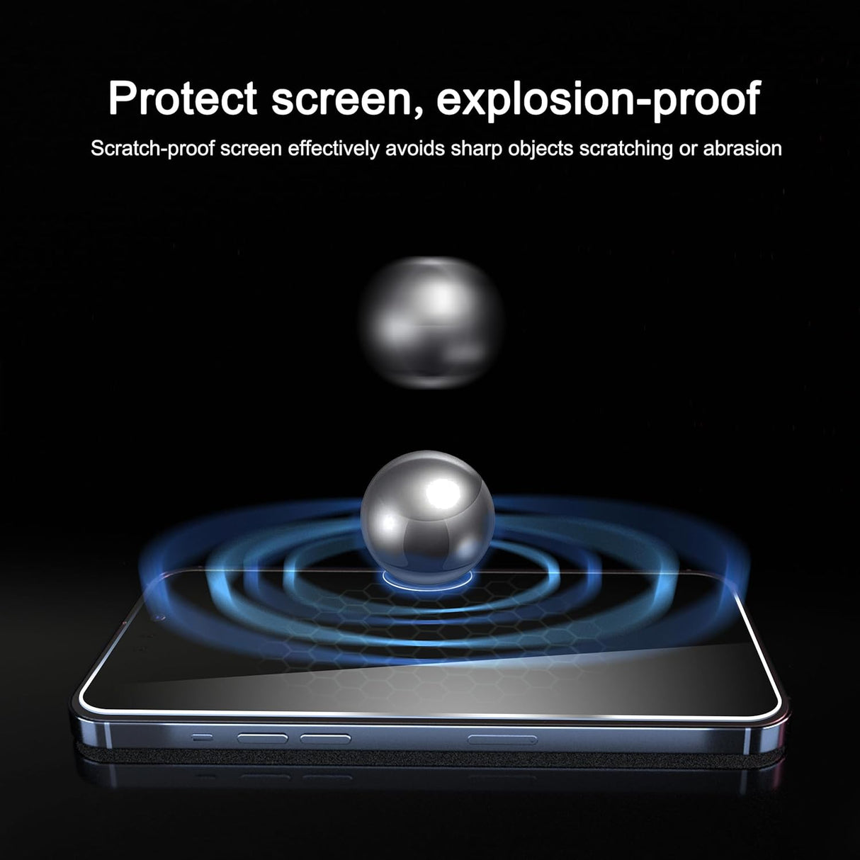 Screen Protector for Iphone 16 / Iphone 15 / Iphone 15 Pro [6.1 Inch] Display 3 Pack Tempered Glass, Dynamic Island Compatible, Case Friendly [Not for Iphone 16 Pro 6.3 Inch].