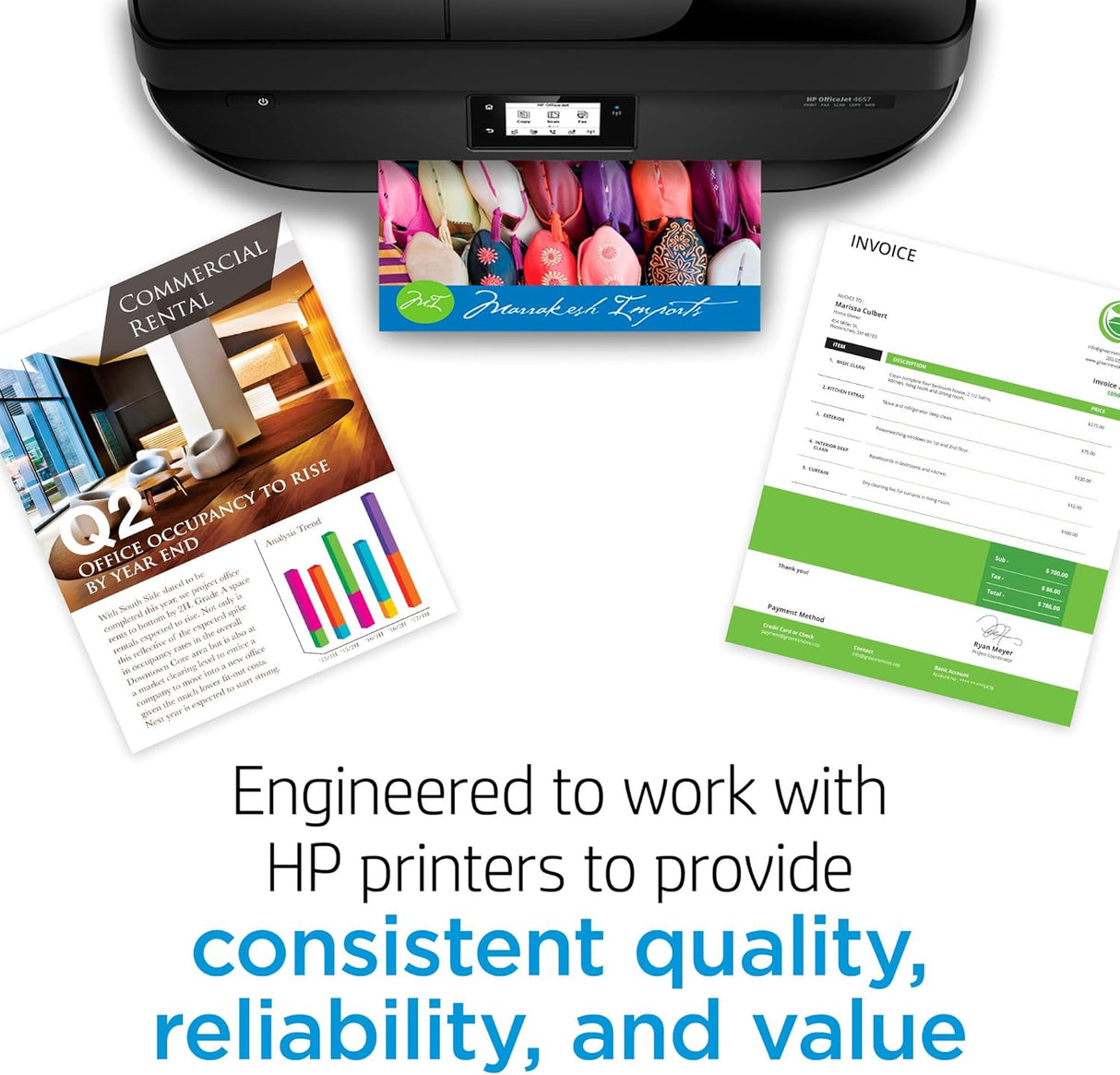 HP 64 Black & Tri-Color Ink Cartridges Printers (Combo Pack) | Works with Printer Series: Inspire 7950E; Envy Photo 6200, 7100, 7800; Tango | Eligible for Instant Ink | X4D92AN
