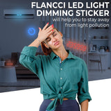 FLANCCI LED Light Blocking Stickers, Light Dimming Filters, (2 Sheets) Dimming Sheets for Routers, LED Covers Blackout, Dimming 50% ~ 80% of LED Lights, (2Sheets = 1 Cut Out + 1 Uncut)