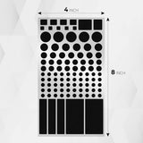 FLANCCI LED Light Blocking Stickers, Light Dimming Filters, (2 Sheets) Dimming Sheets for Routers, LED Covers Blackout, Dimming 50% ~ 80% of LED Lights, (2Sheets = 1 Cut Out + 1 Uncut)