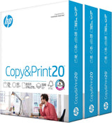 HP Printer Paper | 8.5 X 11 Paper | Copy &Print 20 Lb | 1 Ream Case - 500 Sheets| 92 Bright | FSC Certified | 200060