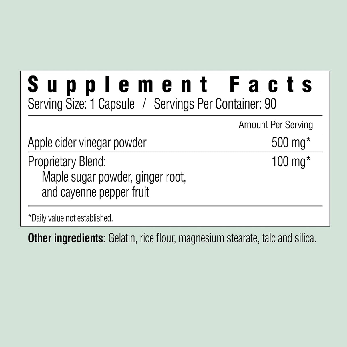 Country Farms Apple Cider Vinegar Capsules, with Ginger, Cayenne and Maple, Helps Aid Digestion, Supports Healthy Weight Loss, Cleanses and Detoxifies, Supports Water Balance, 90 Count, 90 Servings