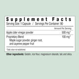 Country Farms Apple Cider Vinegar Capsules, with Ginger, Cayenne and Maple, Helps Aid Digestion, Supports Healthy Weight Loss, Cleanses and Detoxifies, Supports Water Balance, 90 Count, 90 Servings
