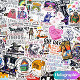 200 PCS Funny Holographic Stickers for Adults, Waterproof Vinyl Sarcastic Meme Decals for Laptop, Water Bottle, Phone, Kindle, Journal, Scrapbook, Bumper, Skateboard, Luggage, No Repeats