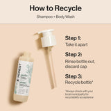 The Honest Company 2-In-1 Baby Shampoo & Body Wash, Fragrance-Free, Tear-Free, Hypoallergenic, Naturally Derived, Sensitive Skin, 10 Fl Oz