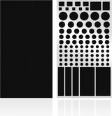 FLANCCI LED Light Blocking Stickers, Light Dimming Filters, (2 Sheets) Dimming Sheets for Routers, LED Covers Blackout, Dimming 50% ~ 80% of LED Lights, (2Sheets = 1 Cut Out + 1 Uncut)