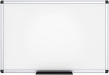 VIZ-PRO Dry Erase Board/Magnetic White Board, 48 X 32 Inches, Silver Aluminium Frame