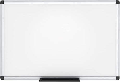 VIZ-PRO Dry Erase Board/Magnetic White Board, 48 X 32 Inches, Silver Aluminium Frame