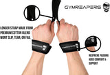 Gymreapers Lifting Wrist Straps for Weightlifting, Bodybuilding, Powerlifting, Strength Training, & Deadlifts - Padded Neoprene with 18 Inch Cotton