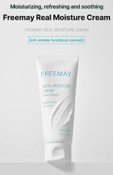 Freemay Real Moisture Cream Set (100Ml + 30Ml), Korean Face Moisturizer for Hydration & Soothing, Vegan, Lightweight, Sensitive Skin Friendly