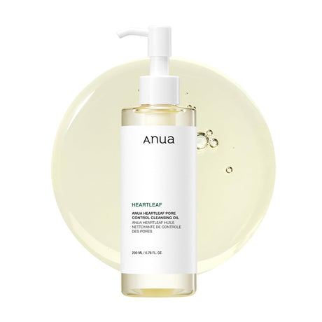 Anua Heartleaf Pore Control Cleansing Oil, Pore Cleanser, Sebum Care, Gentle Melting Oil Cleanser for Face, Safe for All Skin Type, Daily Hydrating Makeup Remover, Korean Skin Care (6.76Fl.Oz)