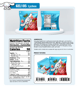 Gelly Jelly Cinnamoroll Lychee Flavor Collagen Jelly Snack - 350mg Collagen, Soft Chewy Fruit Jelly, 40g