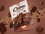 CUBEE Chocolate Mousse Soft Cube Snack - Rich Cocoa Flavor 1.83oz (52g)