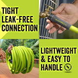 Flexzilla Garden Hose 5/8 In. X 50 Ft., Lightweight All-Weather Water Hose, Durable and Flexible, Leak-Free Connections
