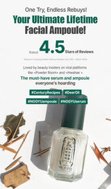Nogyu Skin Rebirth Ampoule 40 Ml / 1.35 Fl Oz – Hydrating Face Serum with Deer Fat Oil, Sacha Inchi Oil & Hyaluronic Acid
